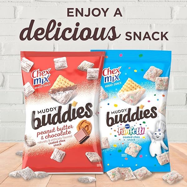 CHEX MIX MUDDY BUDDIES FUNFETTI SNACK MIX, 9 OZ