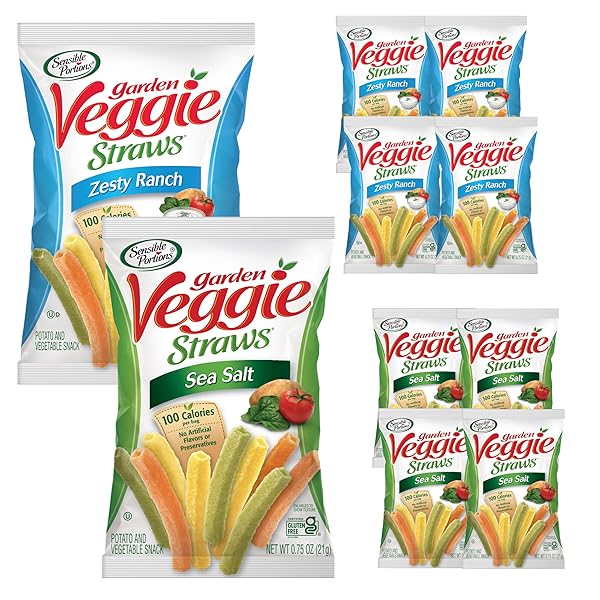 SENSIBLE PORTIONS GARDEN VEGGIE STRAWS, SEA SALT &...