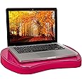 Sofia + Sam Mini Lap Desk with Memory Foam Cushion | Handle | Fits Laptops Up to 15" | Work from Home | Pink | Portable Travel Desk | Reading Writing and Coloring