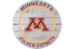 KH Sports Fan 20"x20" Classic Minnesota Golden Gophers Weathered Circle Sign,1032100334