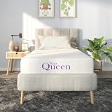 NapQueen 8 Inch Twin Size Mattress, Bamboo Charcoal Memory Foam Mattress, Bed in a Box