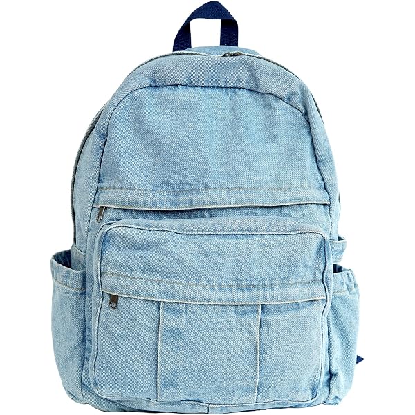 Amazon.com | MaxxCloud Vintage Denim Backpack Tote Satchel  display picture 2