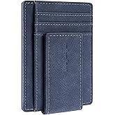 Toughergun Slim Wallet for Men RFID Blocking Money Clip, Minimalist Front Pocket Credit Card Holder, Magnetic Thin Mens Wallets with ID Window