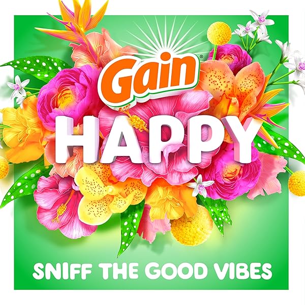 GAIN IN-WASH LAUNDRY SCENT BOOSTER BEADS, HAPPY, 24 OZ