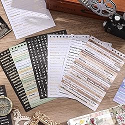 3000+ Pcs Word Stickers for Journaling, 50 Sheets