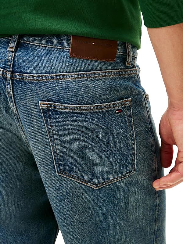Jeans Harlem Tapered Mid-Rise Masculino, Azul (Torrance Indigo), 33W/34L — foto 3 de 5