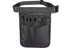 Nurse Fanny Pack, Nurse Pouch for Women Men Nurses Utility Pocket Organizer(Black)
