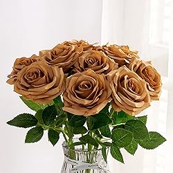 IUKnot Artificial Rose 10pcs Open Flower Bouquet