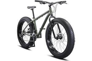 Mongoose Argus Trail or ST Fat Tire Mountain Bike, 20, 24 or 26 Inch Bike for Kids and Adults, 7 or 16 Speed, Aluminum or Steel Frame, Knobby Mountain Fat Tires, Mechanical Disc Brakes