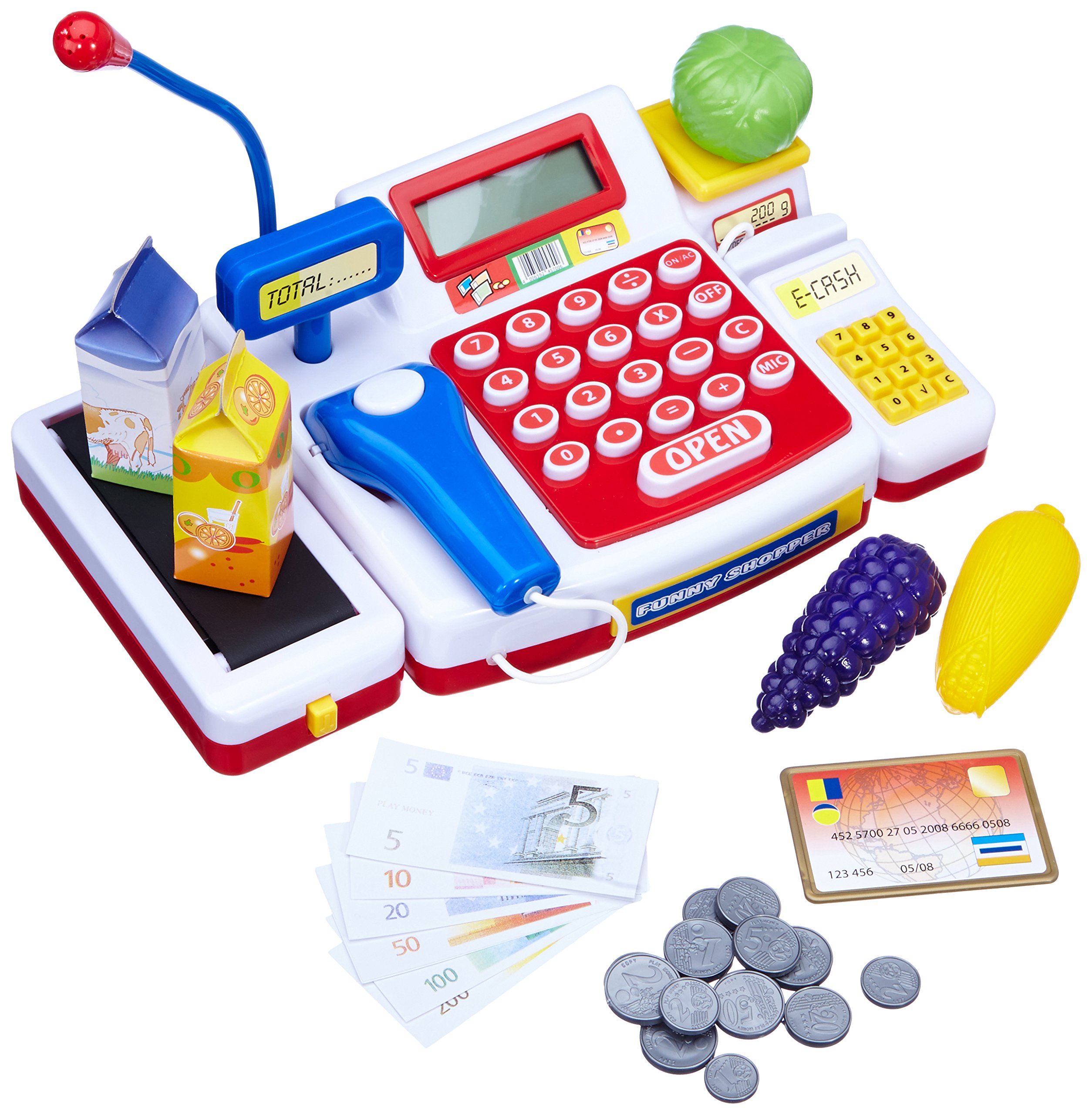Simba 104525700 Pretend Play Toy Till Cash Register Check Out Counter and Scanner