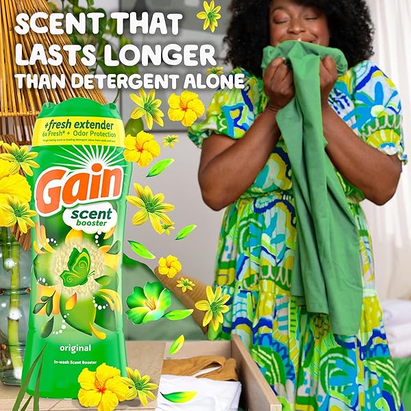 GAIN IN-WASH LAUNDRY SCENT BOOSTER, ORIGINAL SCENT, 30.1 OZ, FRESH EXTENDER + ODOR PROTECTION