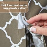 MidWest Homes for Pets Large Dog Crate Cover with Teflon Protector Brown Print view 5
