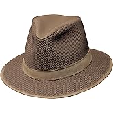 Henschel Hats Safari Breezer Hat - Wide-Brim Sun Hat for Men with Mesh Composition