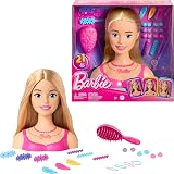 Barbie Styling Head Blonde Hair with 20 Colorful Accessories Toy view 1