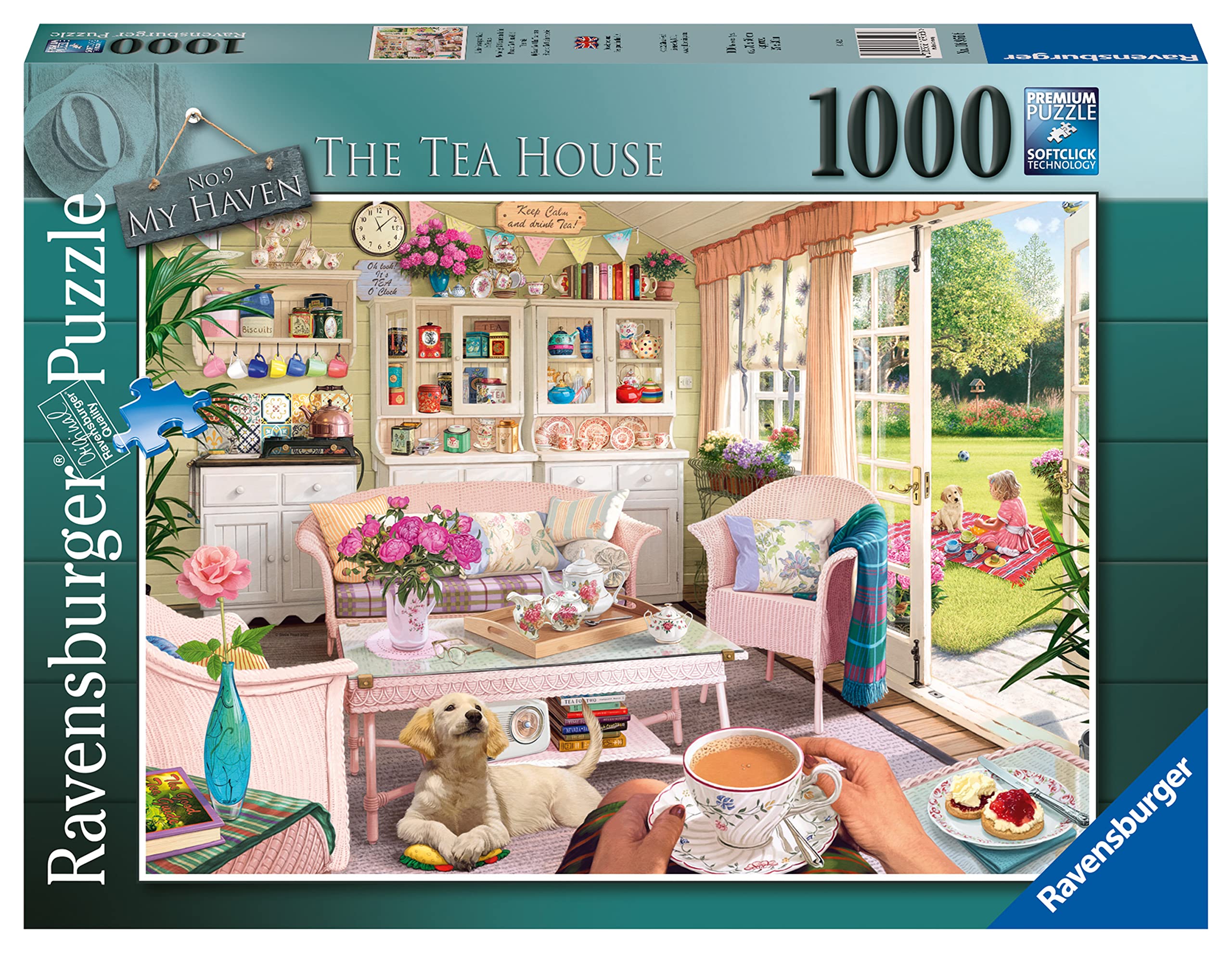 Ravensburger My Haven No.9 The Tea House 1000 Piece Jigsaw Puzzle for Adults & Kids Age 12 Years +