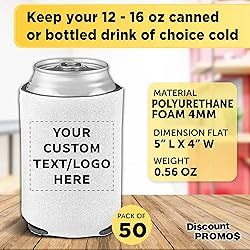 DISCOUNT PROMOS Custom Collapsible Beer Can Coolers