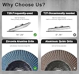 SATC 80 Grit Flap Discs 115mm Zirconia 10 Pack Type 29 for Angle Grinder view 4