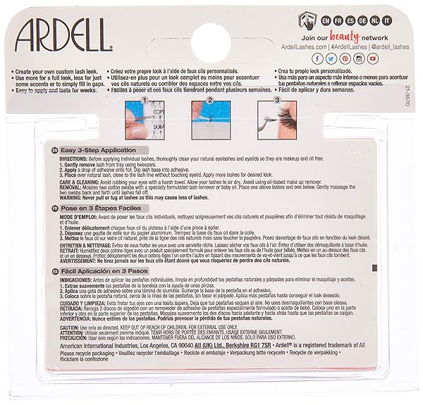 ARDELL DURALASH NATURALS FLARE INDIVIDUAL LASHES, SHORT BLACK 56 EA (PACK OF 2)