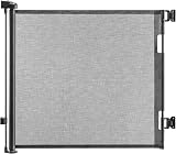 PetHot Retractable Stair Gate 55/140cm Wide 33in Tall One Handed Operation Black view 1