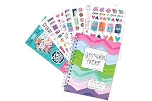 DENISE ALBRIGHT Gratitude Journal 52 Week Daily Positive Thinking for Thankfulness + Sticker Set | Gratitude Finder