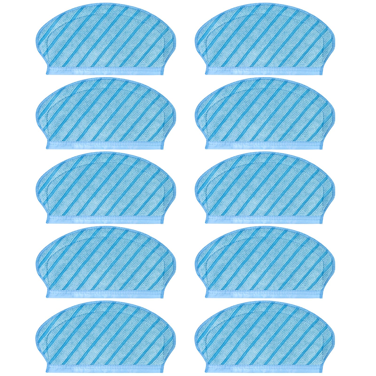 Chuancheng 10Pcs Mop Cloth Mopping Pads Replacement For Ecovacs Deebot Ozmo 920, 950, T5, T5 Max, N7 Robot Vacuum Cleaner