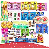 Mexican Candy Variety Pack (50 Count) Non-Spicy, Dulces Mexicanos, Mexican Snacks, with Obleas, Bubulubu, PInta Azul, Mazapan, by Sabores de Mexico