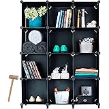 Homeries Cube Storage System – Modular DIY Plastic Closet Organizer Rack, Storage Shelves, Bookshelf, Bookcase for Bedroom, O