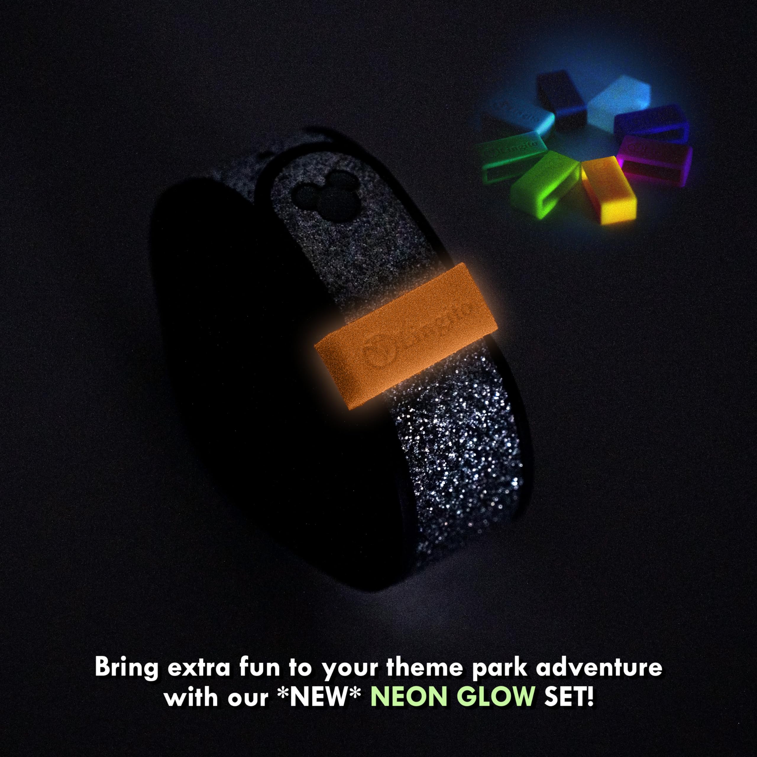 Magic Band Protectors, Multi-Color Smart Watch Security Bands, Made for Fitbit Charge, Charge HR, Garmin Vivofit, Disney Magic Band 2.0 & More