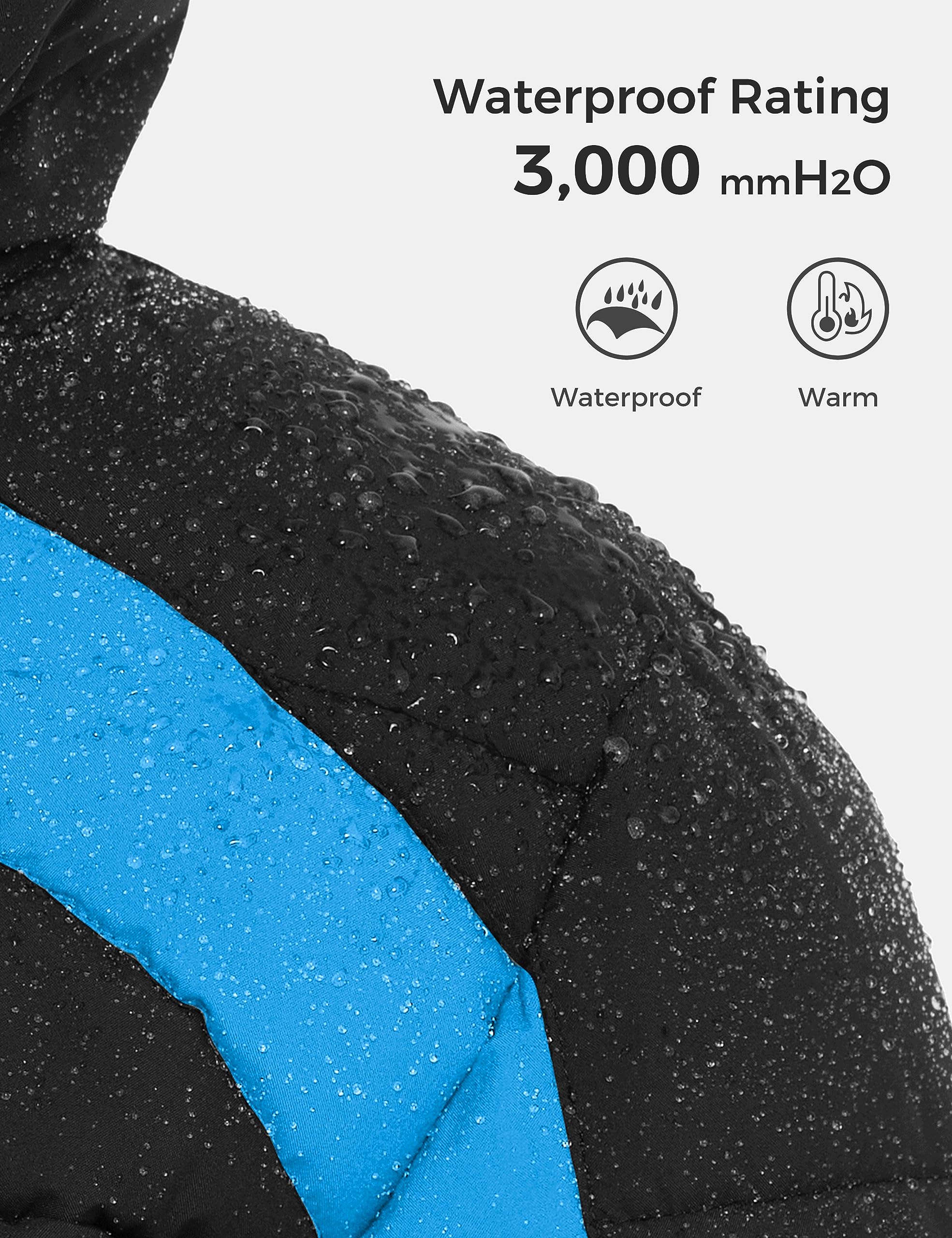 ZSHOW Boys' Hooded Puffer Jacket Waterproof Warm Winter Coat Soft Fleece Lined Outerwear Jacket