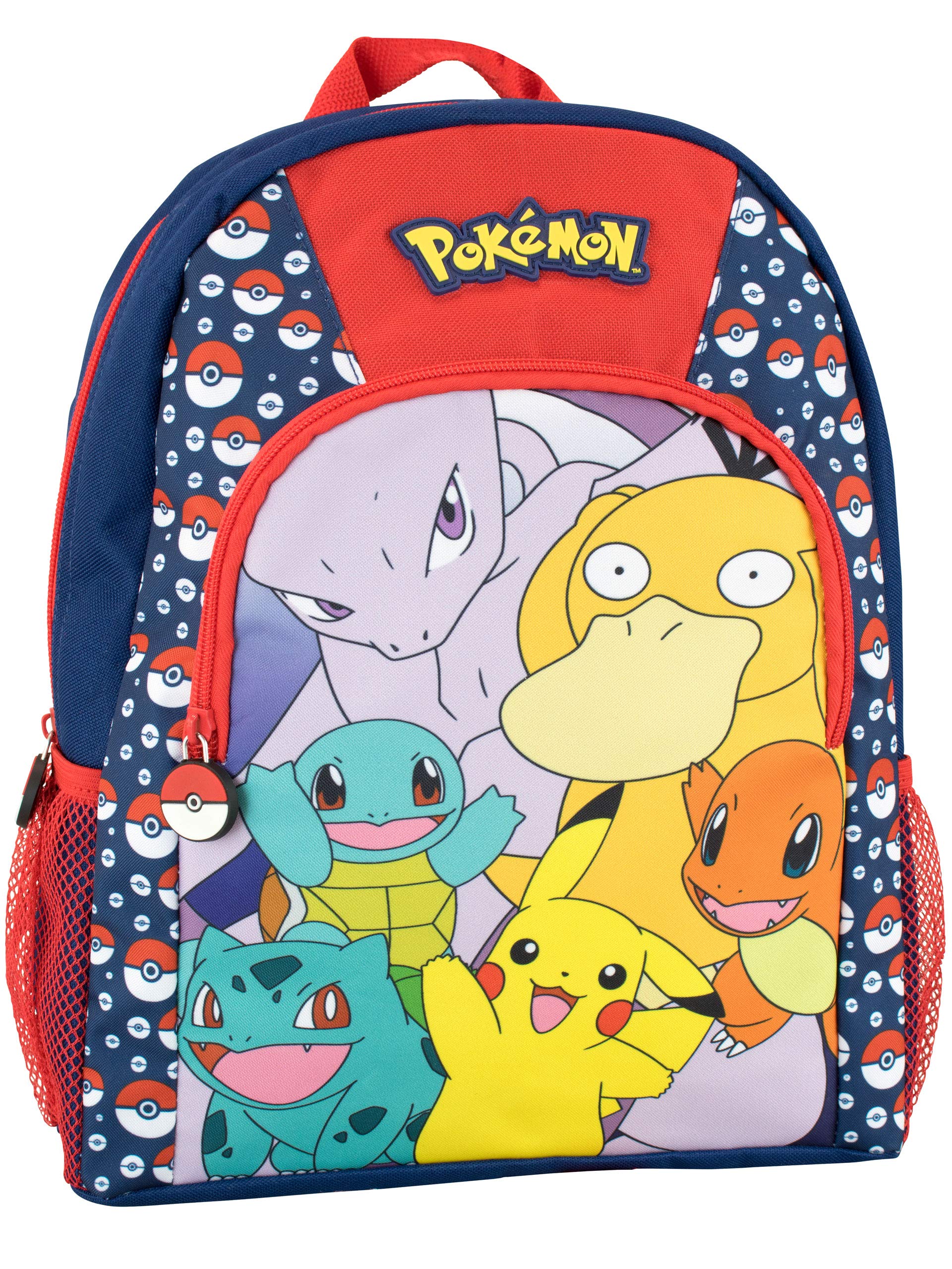 Pokémon Pikachu Boys School Backpack | Blue and Red Medium Kids Backpack