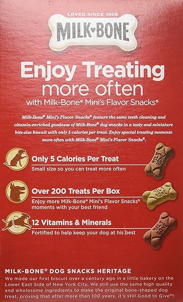 MILK-BONE MINI’S FLAVOR DOG TREATS, 15 OZ