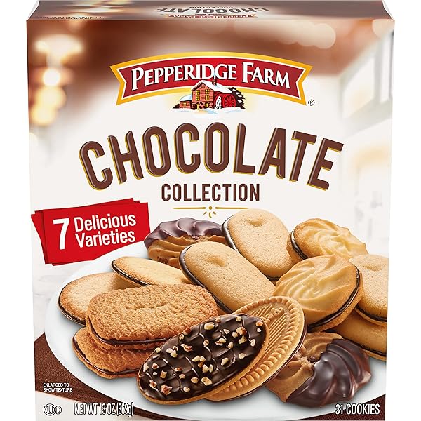 PEPPERIDGE FARM CHOCOLATE COLLECTION, 7 COOKIE VARIETIES, 13-OZ...