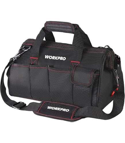 Borsa Porta Attrezzi MORROWIND 31 Cm – Fondo Rigido Impermeabile, Tasche Multiple E Apertura Larga, Blu