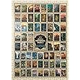 MyPuzzle 500 Piece American National Parks Puzzle - Vintage Collage Map, Premium USA-Made