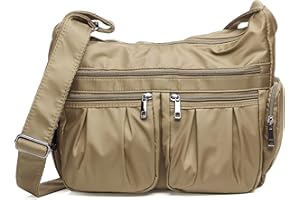 VOLGANIK ROCK Crossbody Purses for Women Shoulder Handbags Lightweight Waterproof Nylon Travel Bag Ladies Pocketbooks