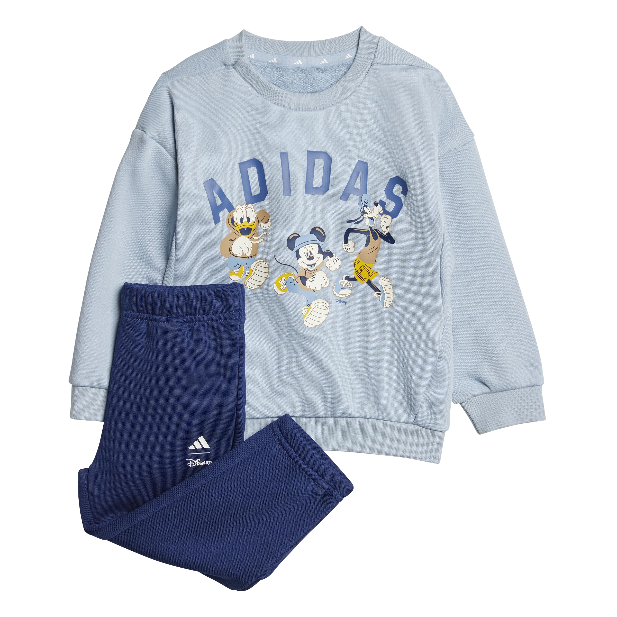 Adidas Unisex-Baby Adidas x Disney Mickey Mouse Sportswear Jogger Set, Wonder Blue/Crew Blue, 9 Months