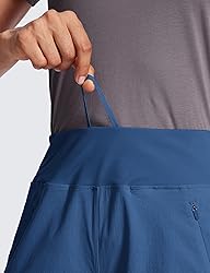CRZ YOGA Women's Lightweight Mid Rise Hiking Shorts
