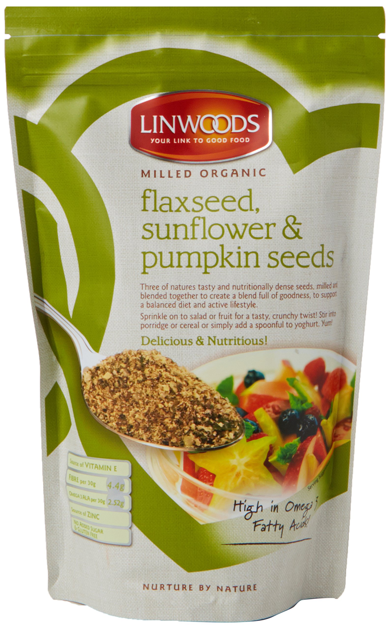 Linwoods Organic Milled Organic Flaxseed, Sunflower and Pumpkin Seeds, 425g