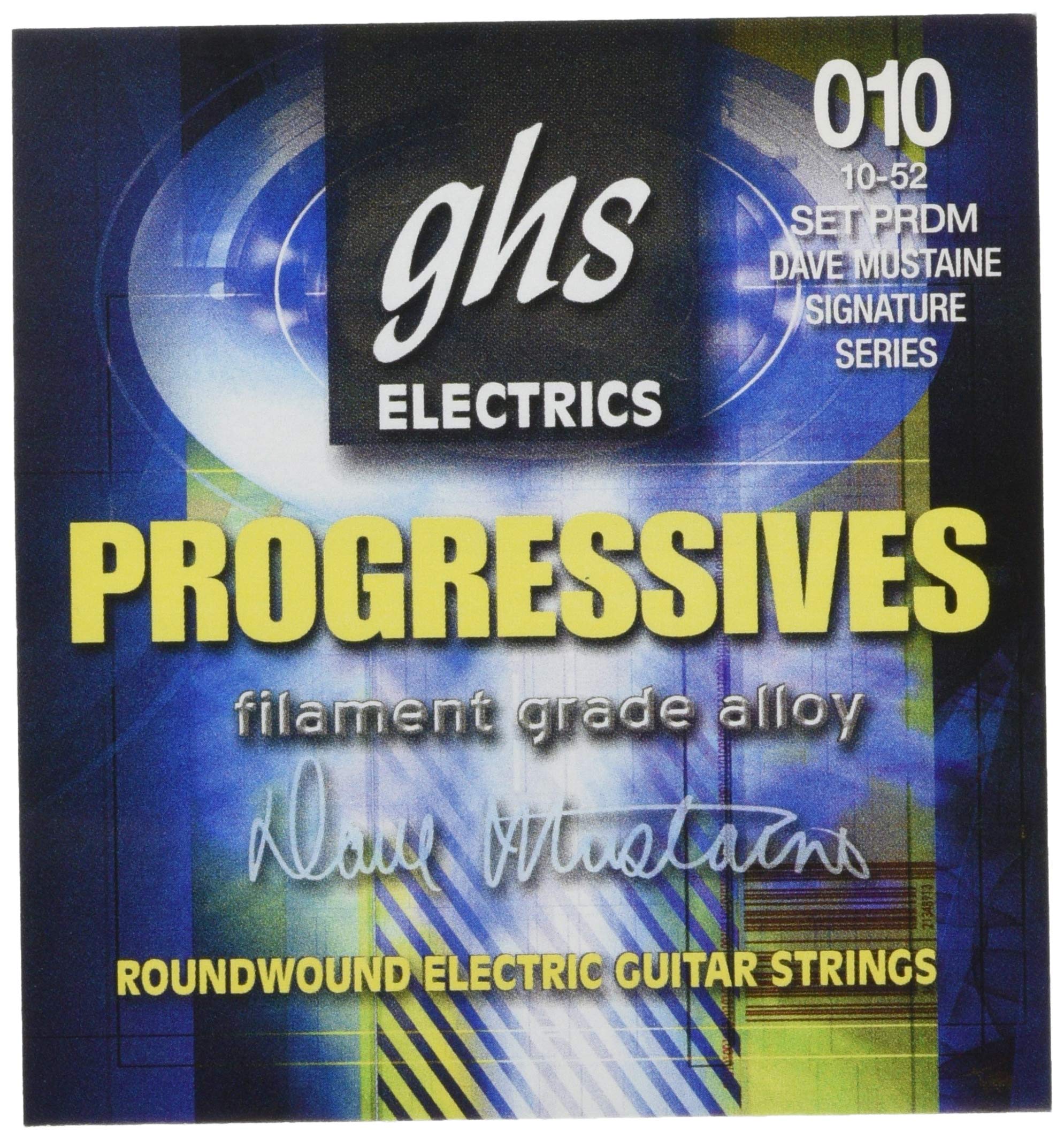 GHS Progressives - PRDM - Electric Guitar String Set, Thin-Thick, .010-.052