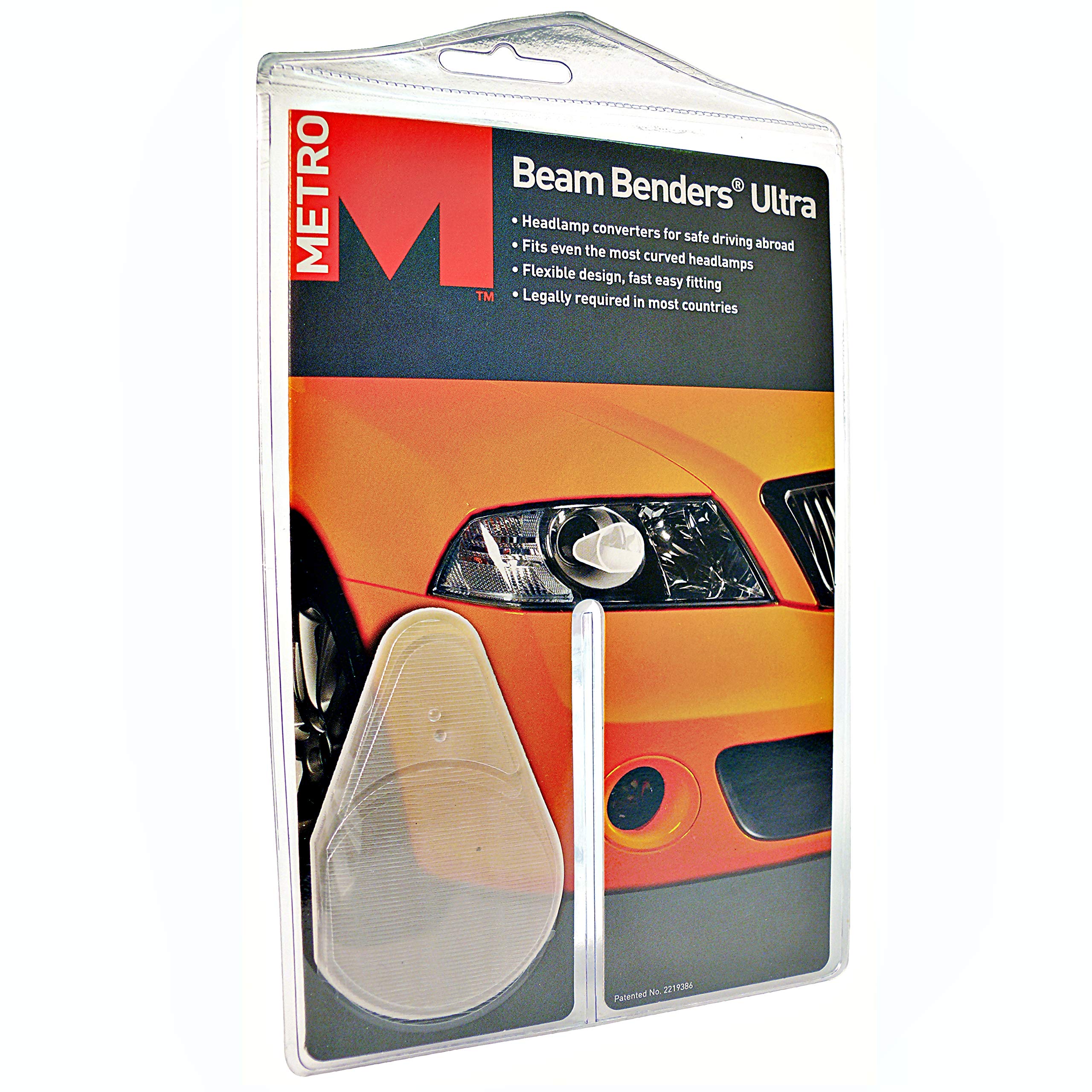 Sakura Car Headlight Beam Converters Benders Deflectors HG 129-00 - For Safe Euro Driving - Stay EU Legal