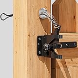 skysen Self Locking Fence Gate Latch Carbon Steel