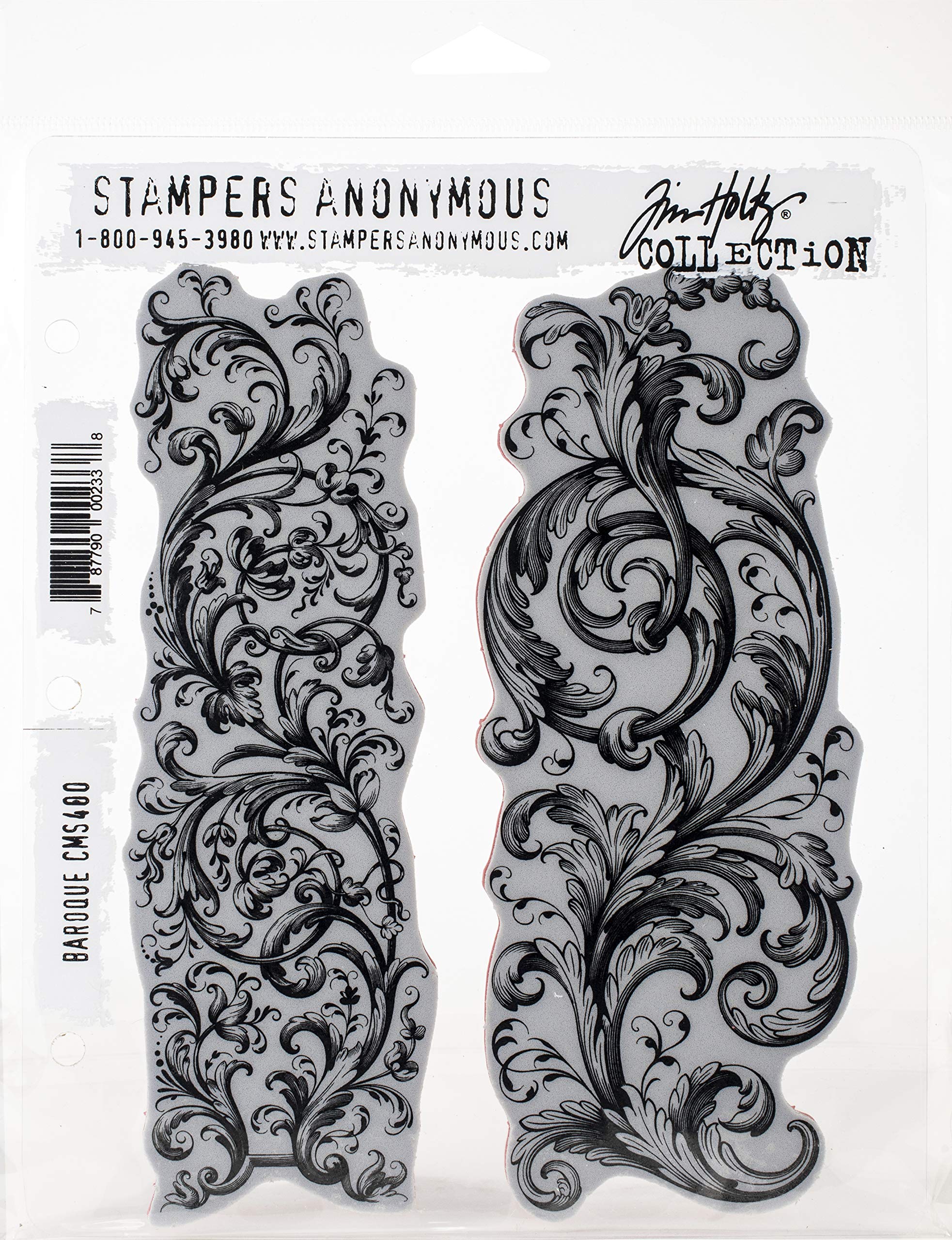 Stampers Anonymous AGW AGCMS400 Baroque Stamp Set, 7 inch x 8.5 inch