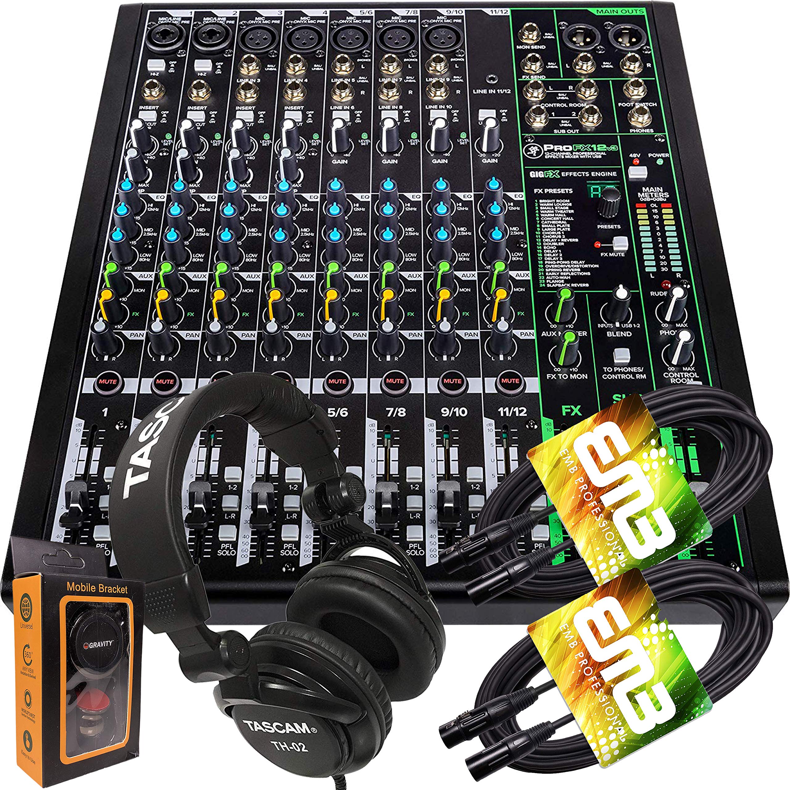 Mackie ProFX12v3 12-Channel Mixer with Built-in