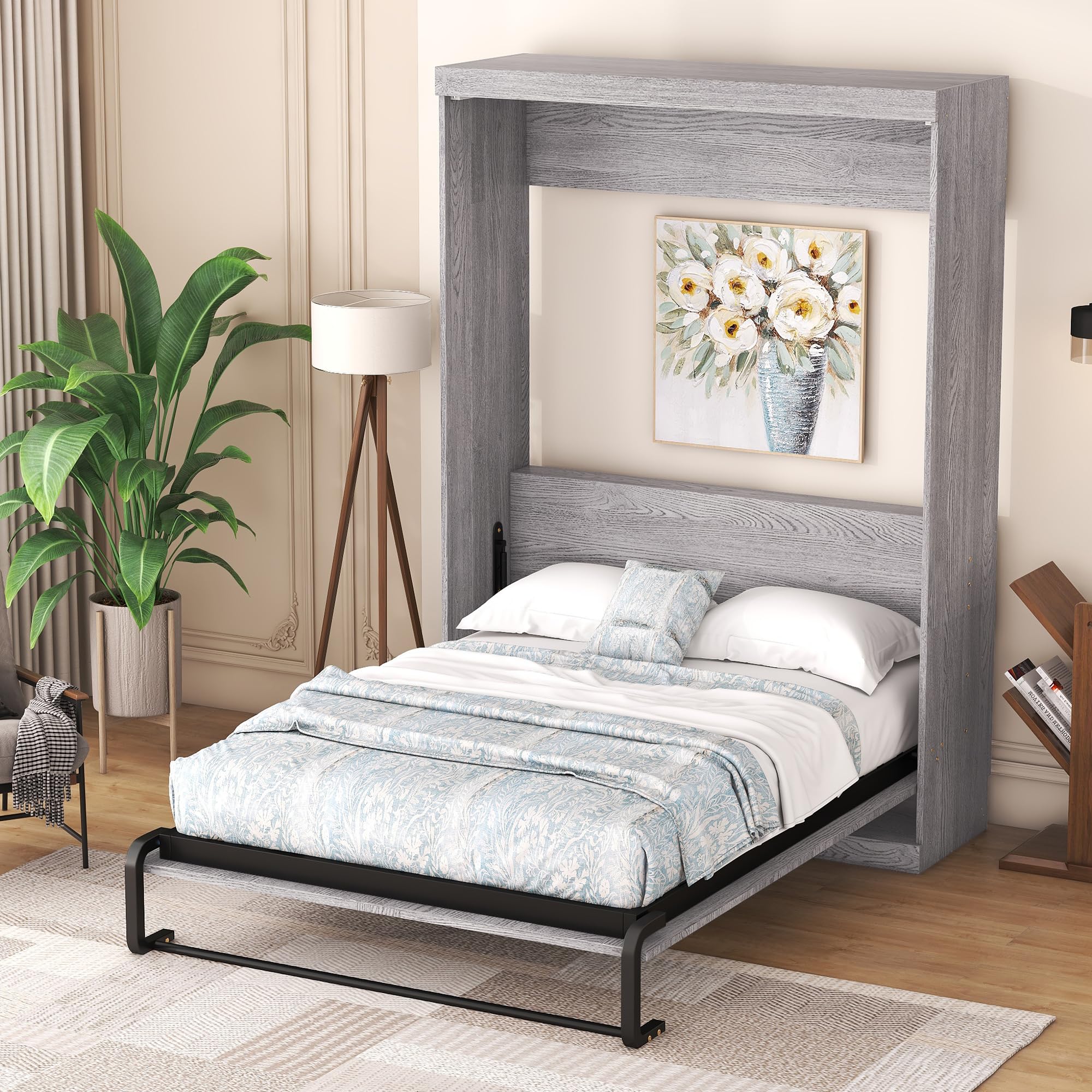 Photo 1 of ***************PARTIAL ITEM, THIS IS ONLY BOX 3 OUT OF 3**************
Ball & Cast Full Size Murphy Bed Chest,Storage Cabinet Bed Frame with Wardrobe and Drawers,can be Folded into a Cabinets,Metal Hideaway Bedframe W/Wood Slat Support,for Kids Bedroom,St