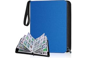KITOYZ 900 Pockets Card Binder, Trading Card Album Display Holder, PU Cover Zip Binder for Cards, Durable Card Holder Album for YuGiOh, MTC, TCG, Game Cards & Sports Cards
