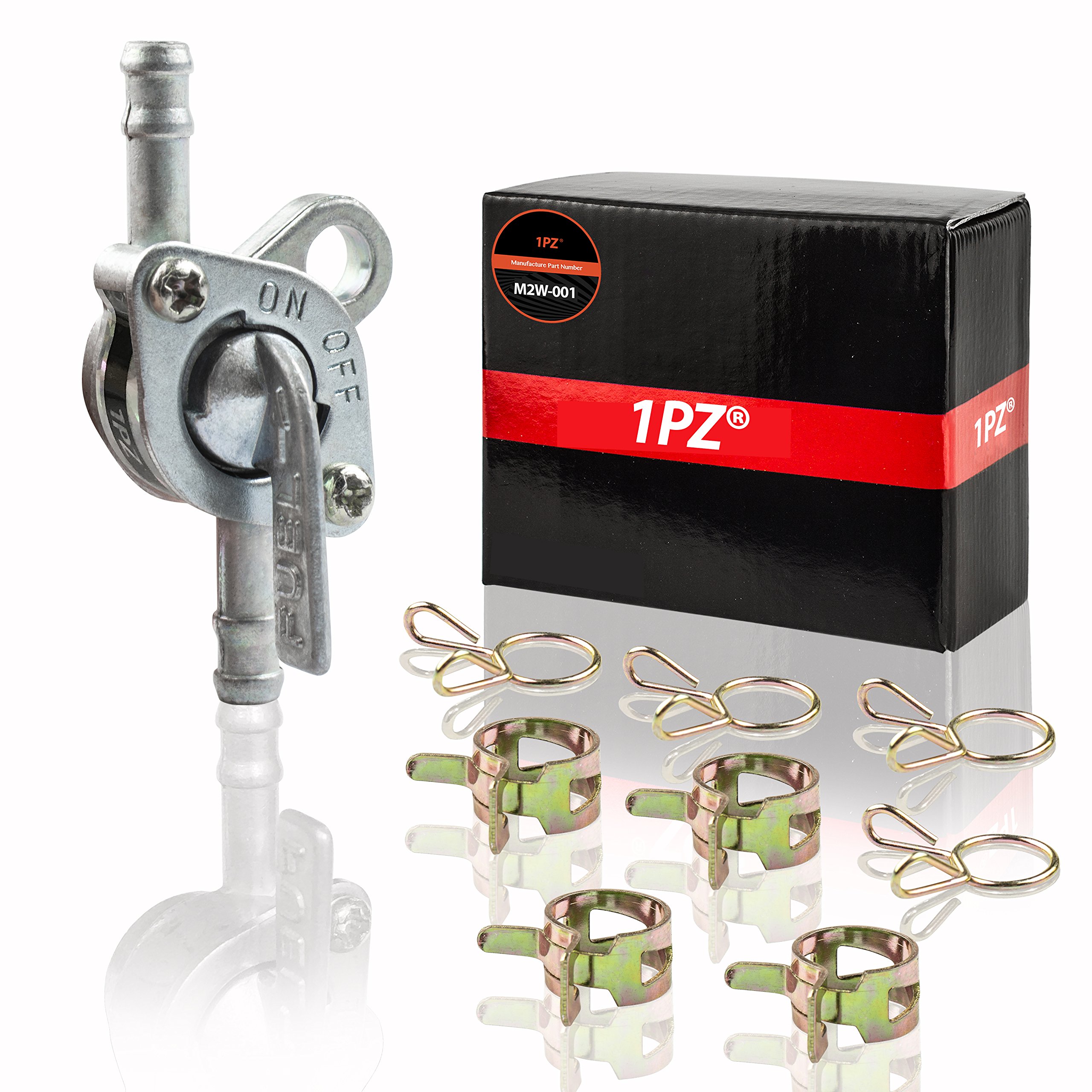 Photo 1 of 1PZ M2W-001 In-Line Gas Fuel Shut Off Petcock fits 6mm 1/4" or 3/16" ID Hose Fuel Line for 50cc 70cc 90cc 100cc 110cc 125cc Scooter Quad Go Kart Moped Baja BA150 ATV X15 X18 X22 Mini Pocket Bike