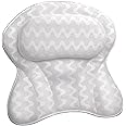 Sierra Concepts Bath Pillow Spa Bathtub Ergonomic for Tub, Neck, Head, Shoulder Pillows Support Cushion Headrest - Luxury Sof