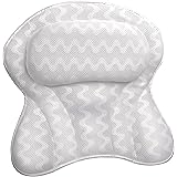 Sierra Concepts Bath Pillow Spa Bathtub Ergonomic for Tub, Neck, Head, Shoulder Pillows Support Cushion Headrest - Luxury Sof