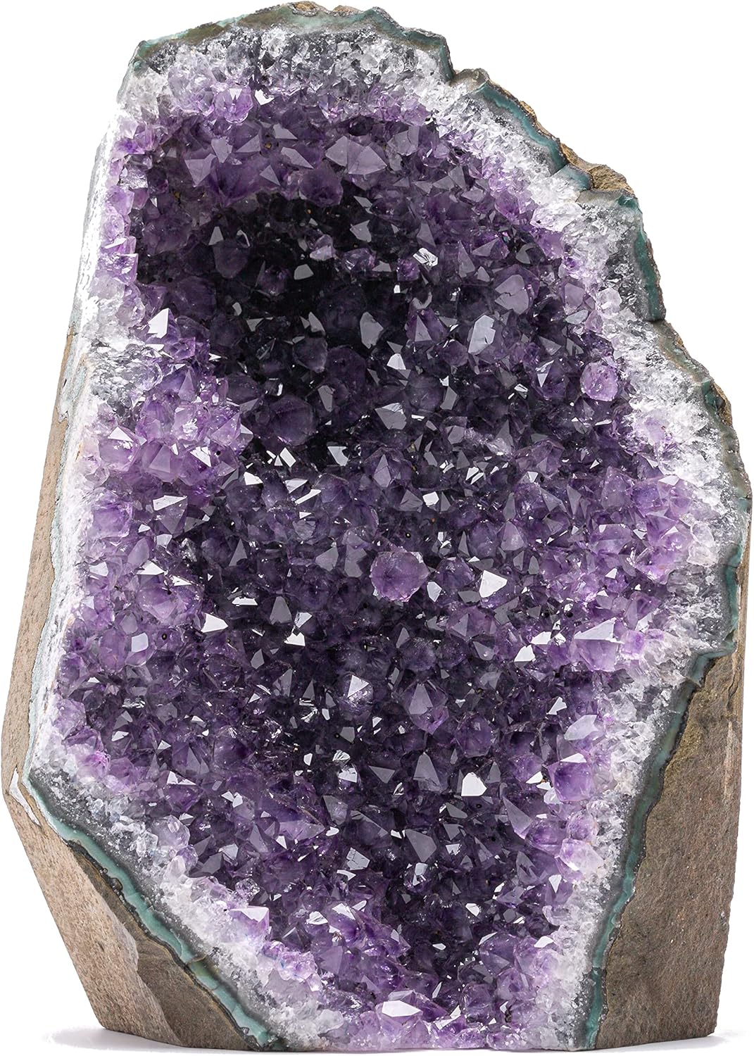 Indoor Fountains & Accessories - EMPORION Large Natural Amethyst (8 lb to 10 lb) Crystal Clusters Stone from Uruguay Raw Geode Quartz - Deep Purple Color