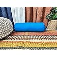 thumbnail image 2 of Saffron HANDICRAFTS Cotton Bolster Cover - 240TC Removable Round Cover For Yoga, Meditation & Decor (White, 6x16 Inches) 2 of 13